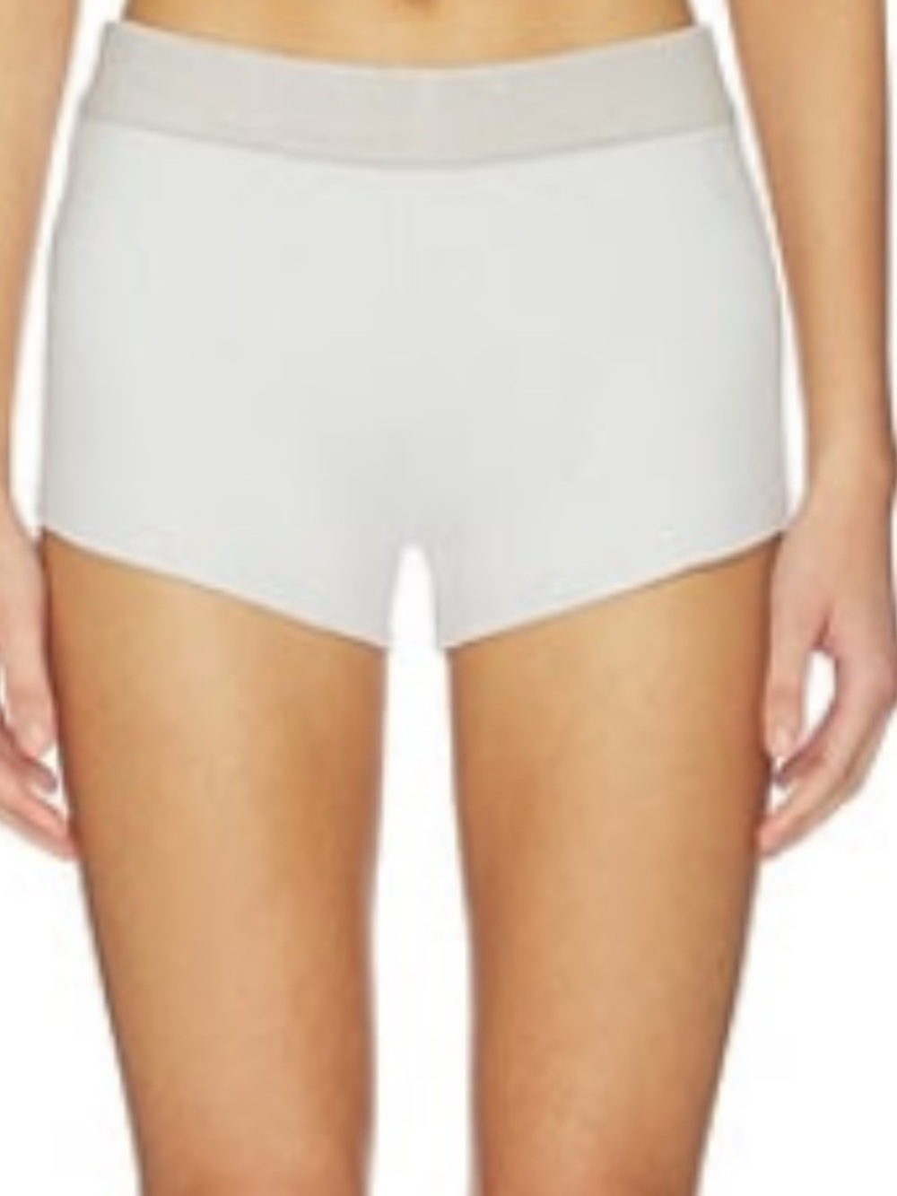 Women's High-Rise White Shorts